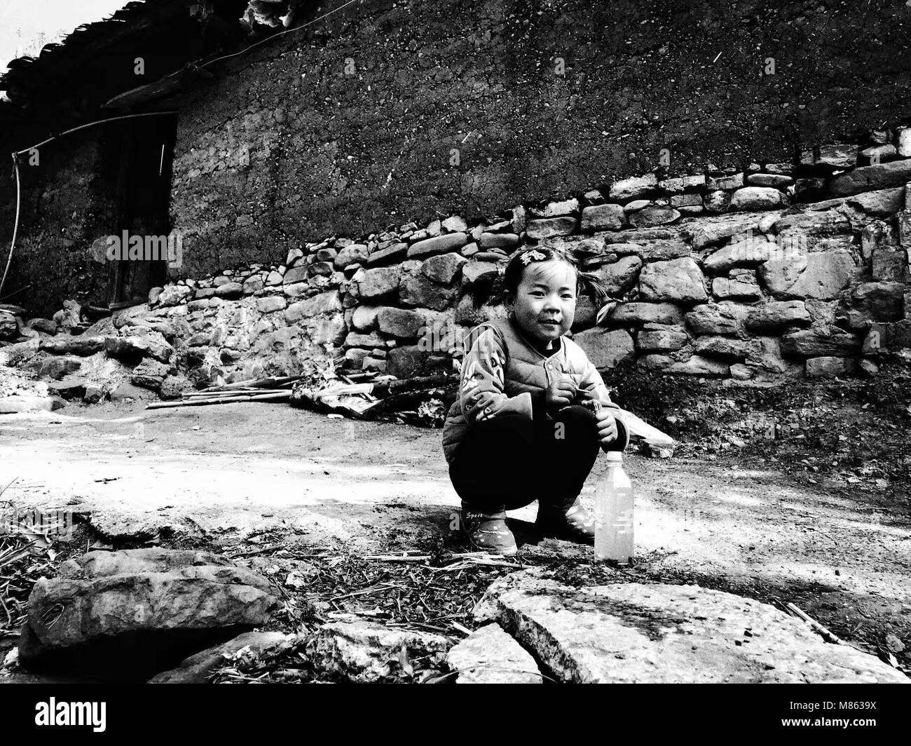 Le Sichuan, Shanghai, Chine. Mar 15, 2018. Shanghai, Chine 15 mars 2018 : Les gens vivent dans des zones de montagne Hotel dans le sud-ouest de la province chinoise du Sichuan. Crédit : SIPA Asie/ZUMA/Alamy Fil Live News Banque D'Images