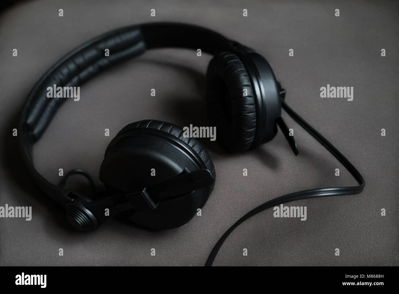Équipements électroniques audio de qualité pour l'écoute de musique et de divertissement. Banque D'Images