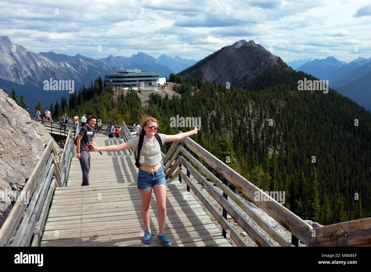 Rockie Mountains, les montagnes de soufre, parc national de Banff. Banque D'Images