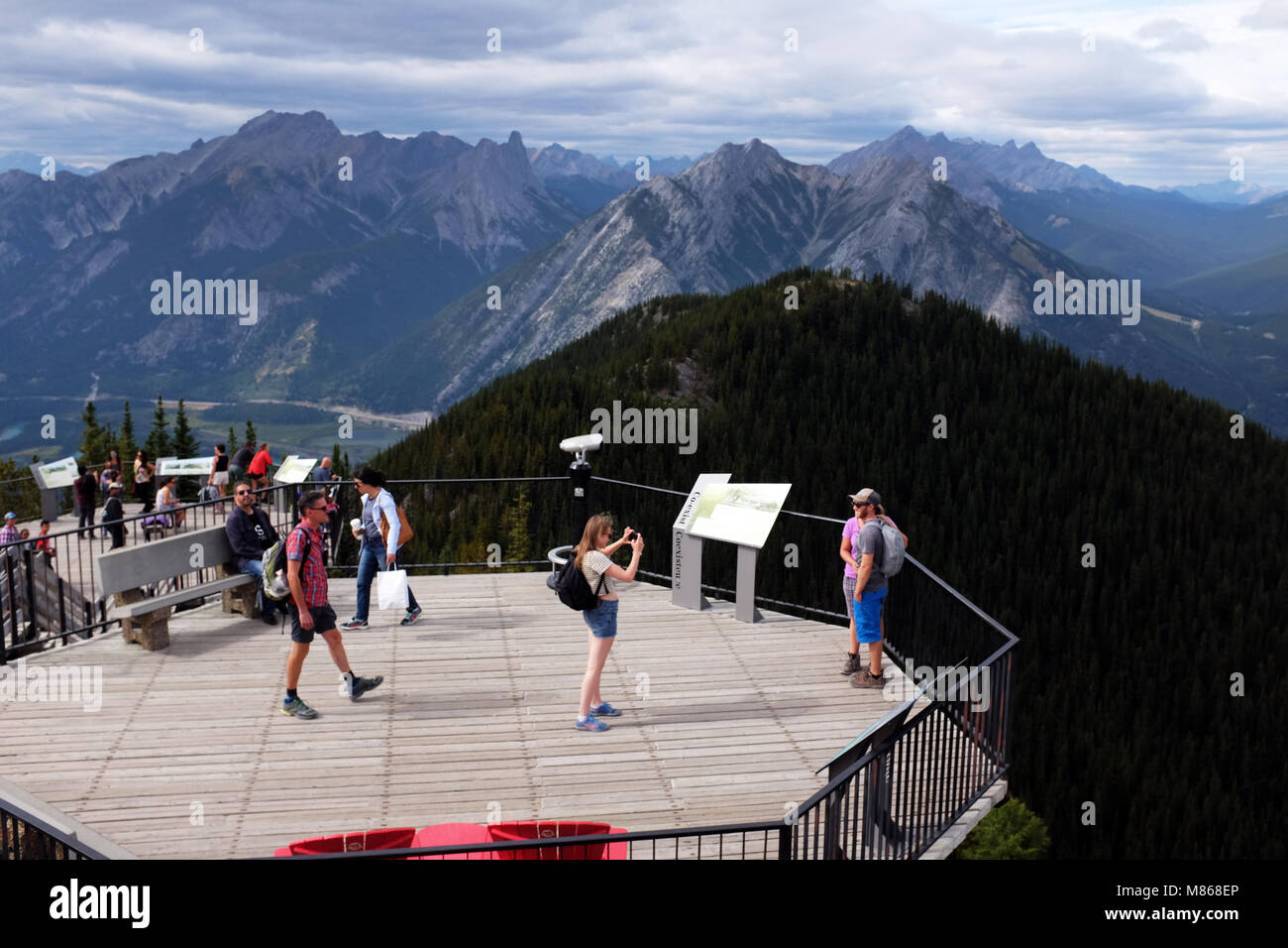 Rockie Mountains, les montagnes de soufre, parc national de Banff. Banque D'Images
