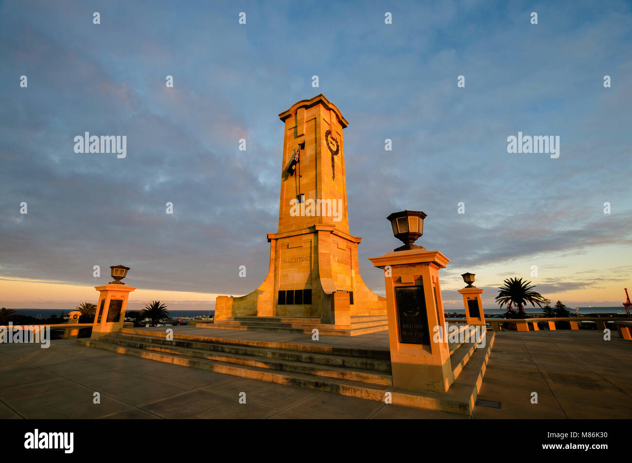 Fremantle War Memorial, monument Hill, South Fremantle Banque D'Images