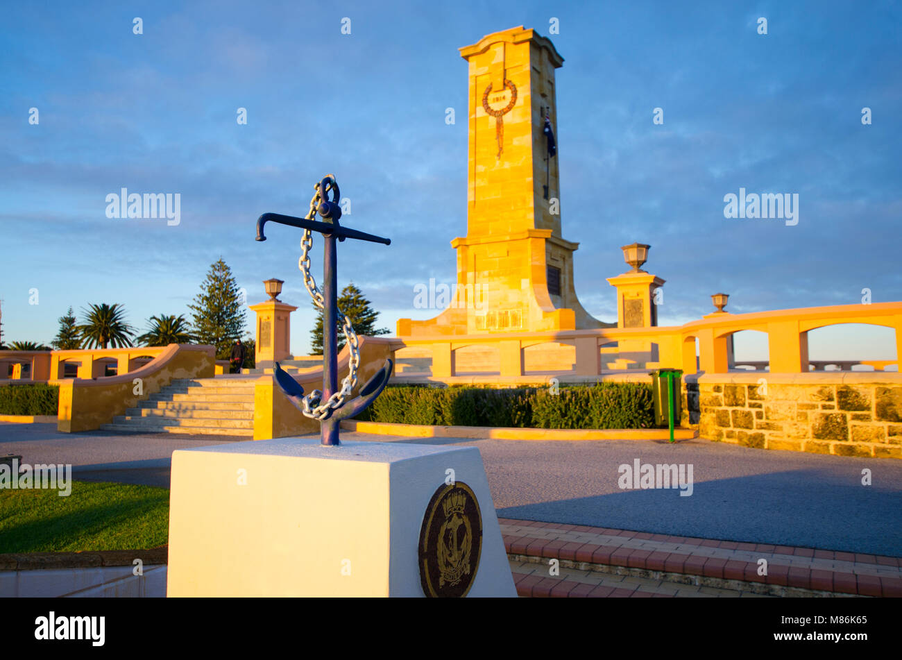 Fremantle War Memorial, monument Hill, South Fremantle Banque D'Images