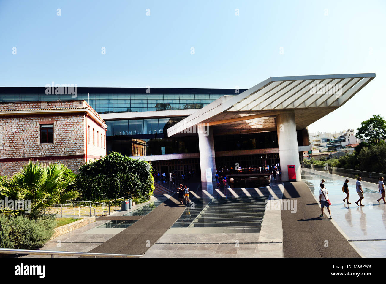 Le musée de l'Acropole à Athènes, Grèce. Banque D'Images