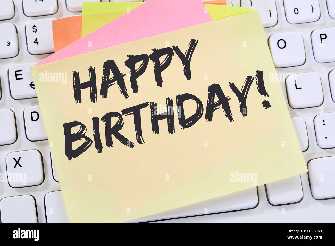 Joyeux Anniversaire Voeux Banque D Image Et Photos Alamy