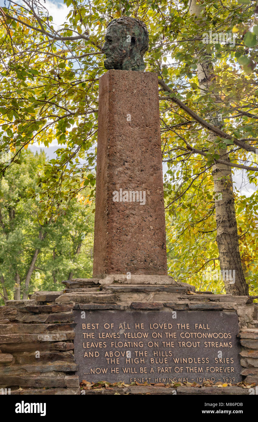 Mémorial Ernest Hemingway à Sun Valley, Idaho, États-Unis Banque D'Images