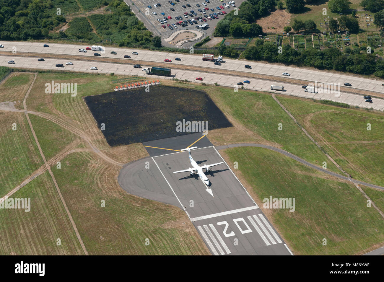 L'aéroport de Southampton Eastleigh) (à partir de l'air Banque D'Images