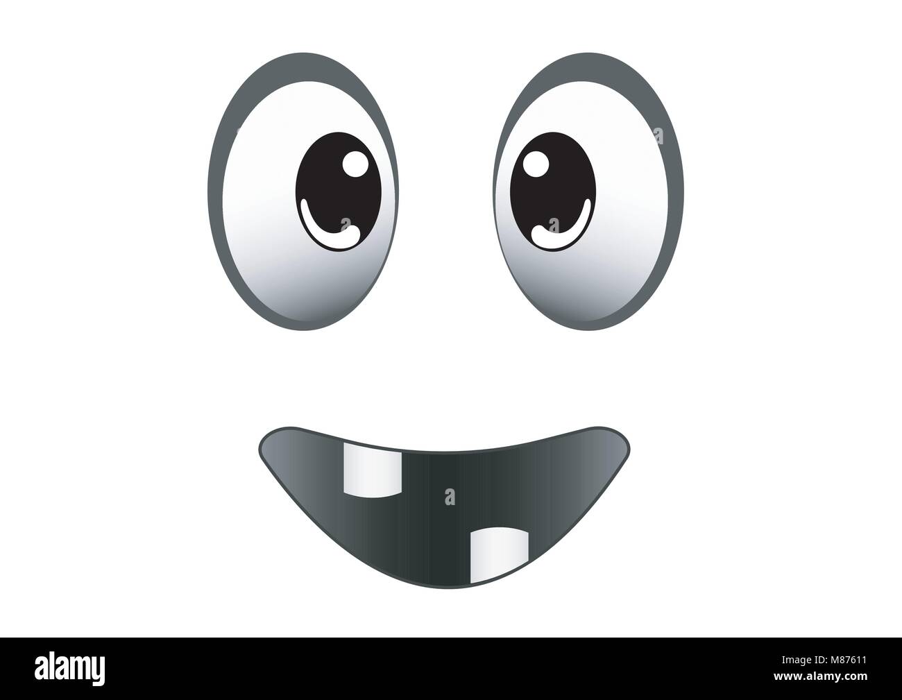 Vecteur d'expression design happy face dessin Illustration de Vecteur