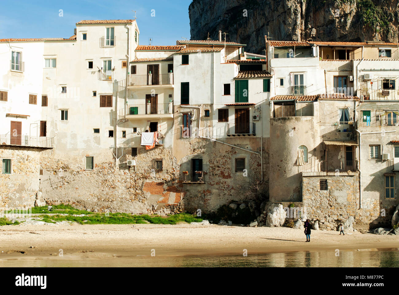 La baie de Cefalù Banque D'Images