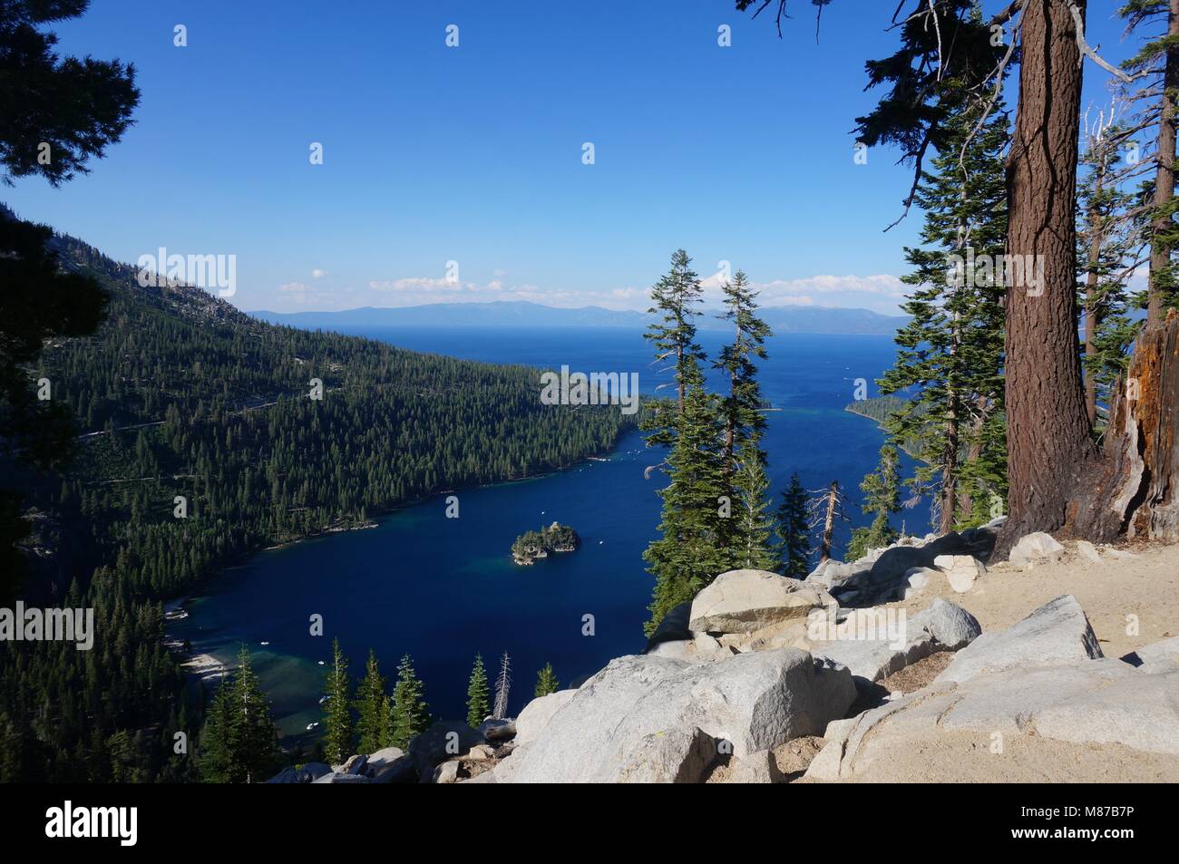 Emerald Bay Lake Tahoe, CA Banque D'Images