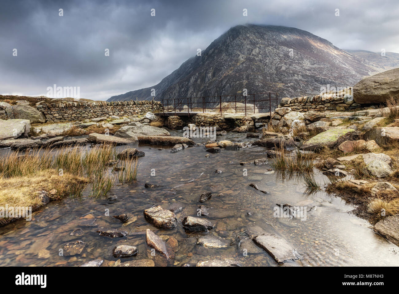 Llyn Idwal, Snowdonia, le Nord du Pays de Galles, Royaume-Uni Banque D'Images