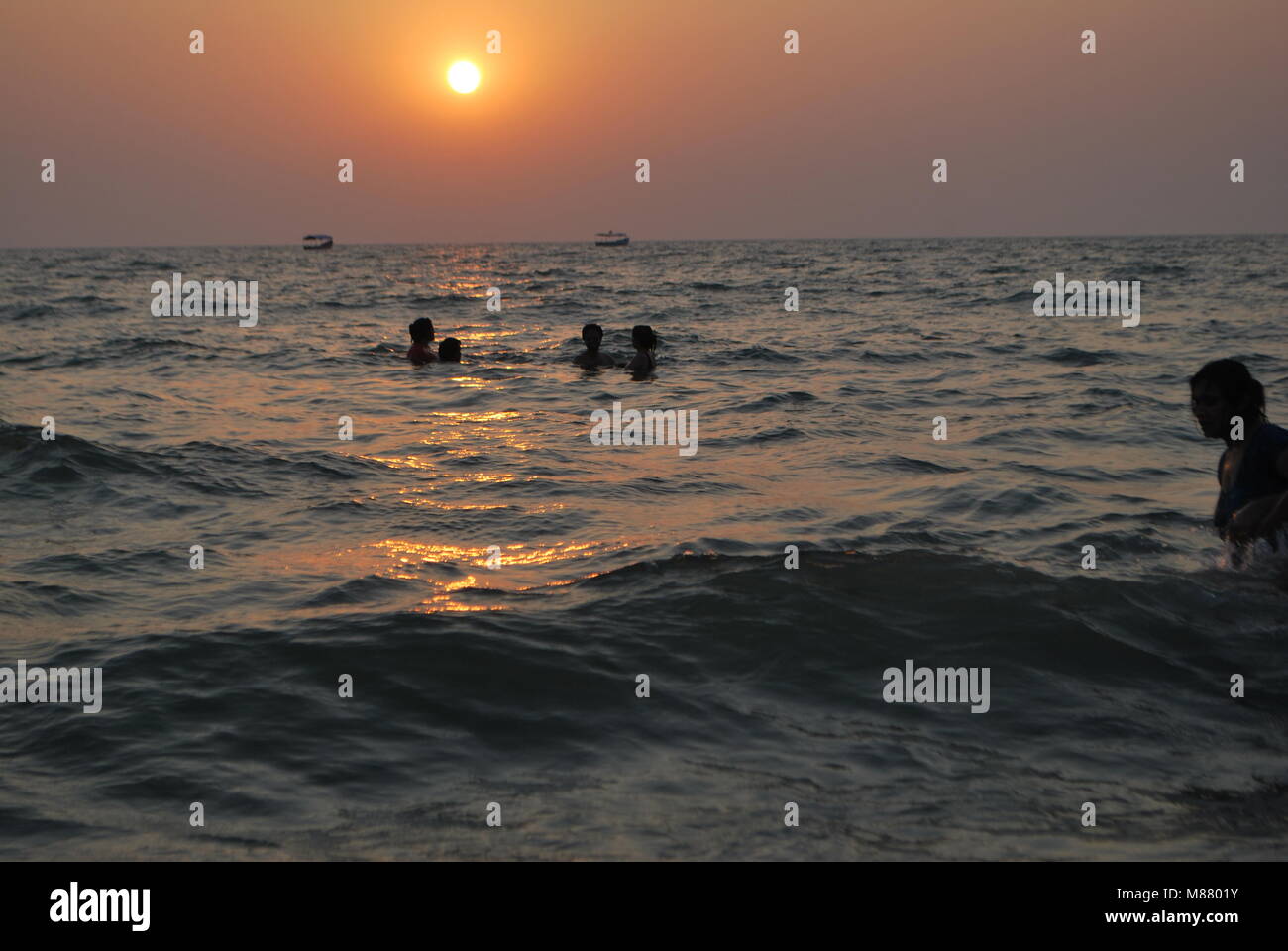 Plage de Calangute Banque D'Images