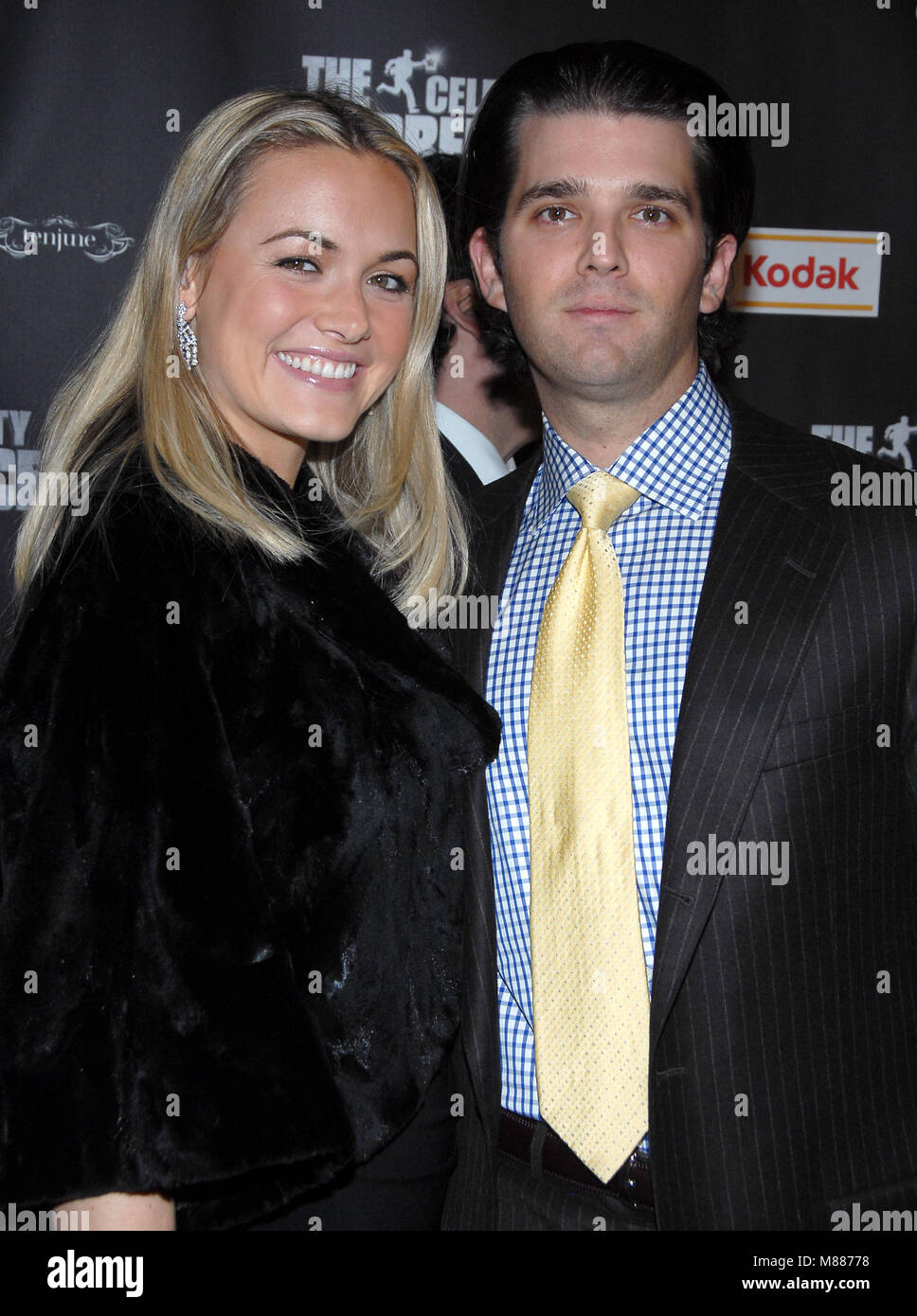 Vanessa Haydon Trump & Donald Trump, Jr. à 'The Celebrity Apprentice' viewing party à Tenjune à New York le 7 février 2008. © RD/MediaPunch Banque D'Images