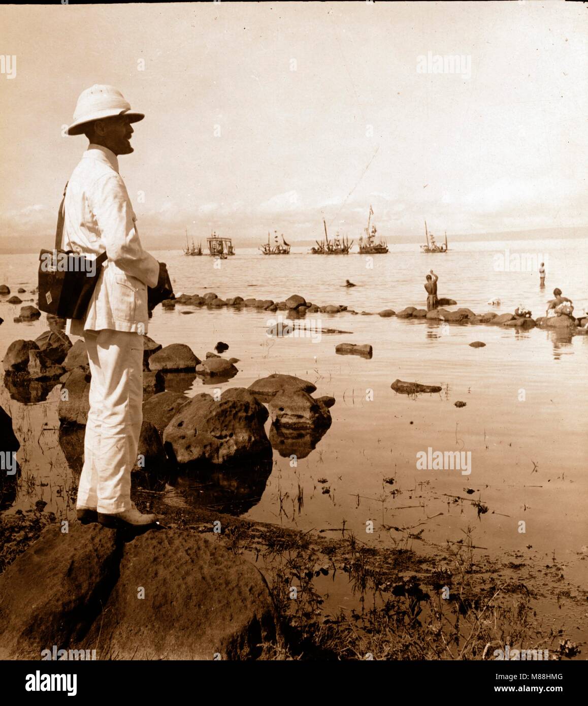 Burton Holmes en Asie, 1908 Banque D'Images
