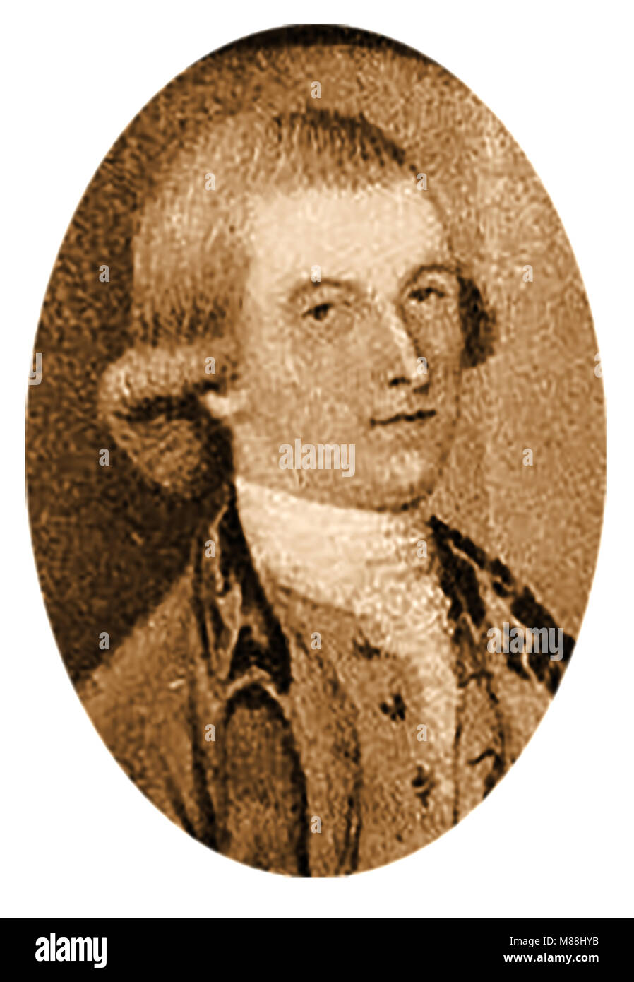 1772 Portrait de William White (1748-1836) Évêque de Pennsylvanie 1748-1836 - l'un des 'MAkers d'Amérique. Banque D'Images