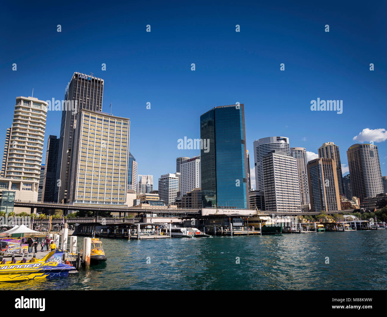 CBD Central Business District et Circular Quay secteur du centre-ville de la ville de Sydney en Australie Banque D'Images