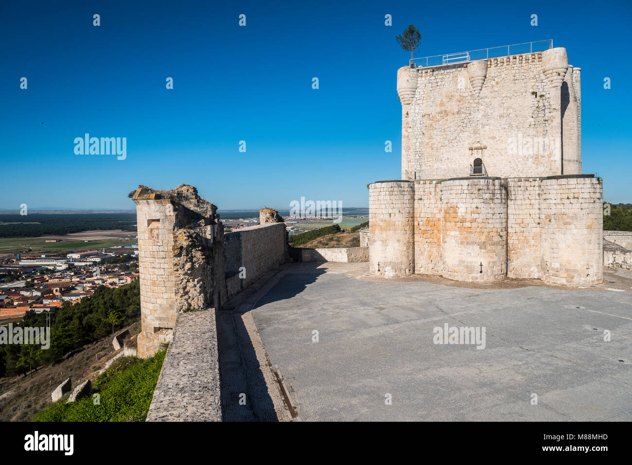 forteresse en pierre du château Banque D'Images
