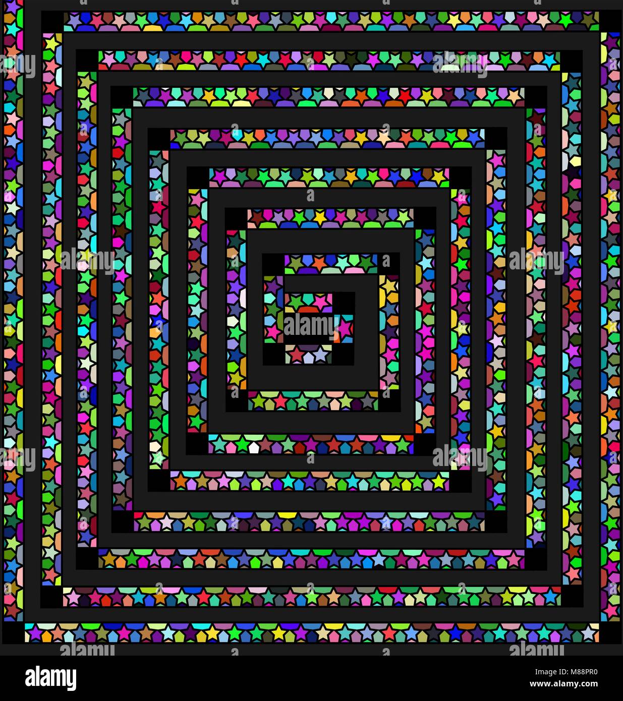 Green et abstract spiral Illustration de Vecteur