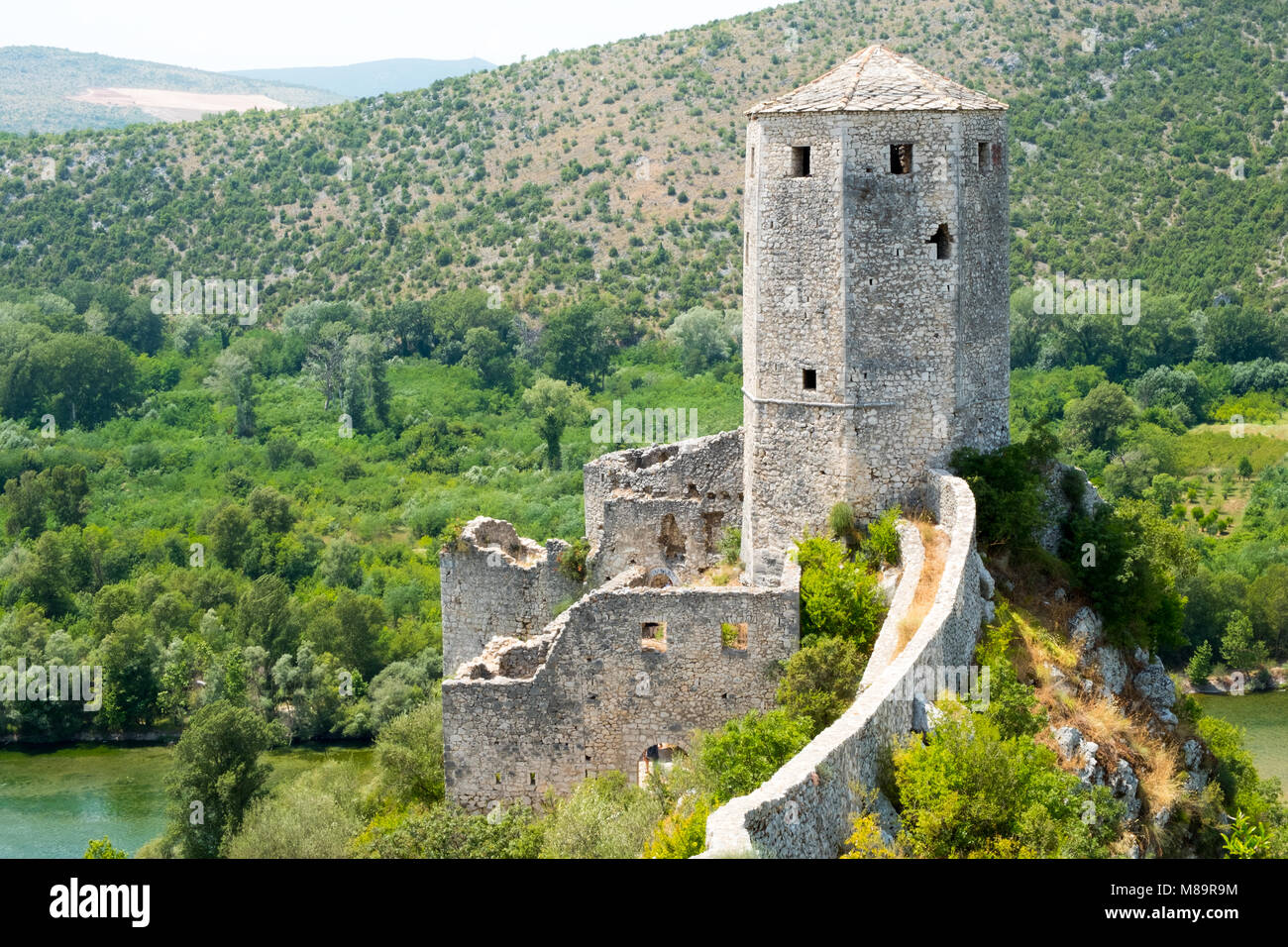 Vieille ville de Pocitelj, Bosnie-Herzégovine Banque D'Images