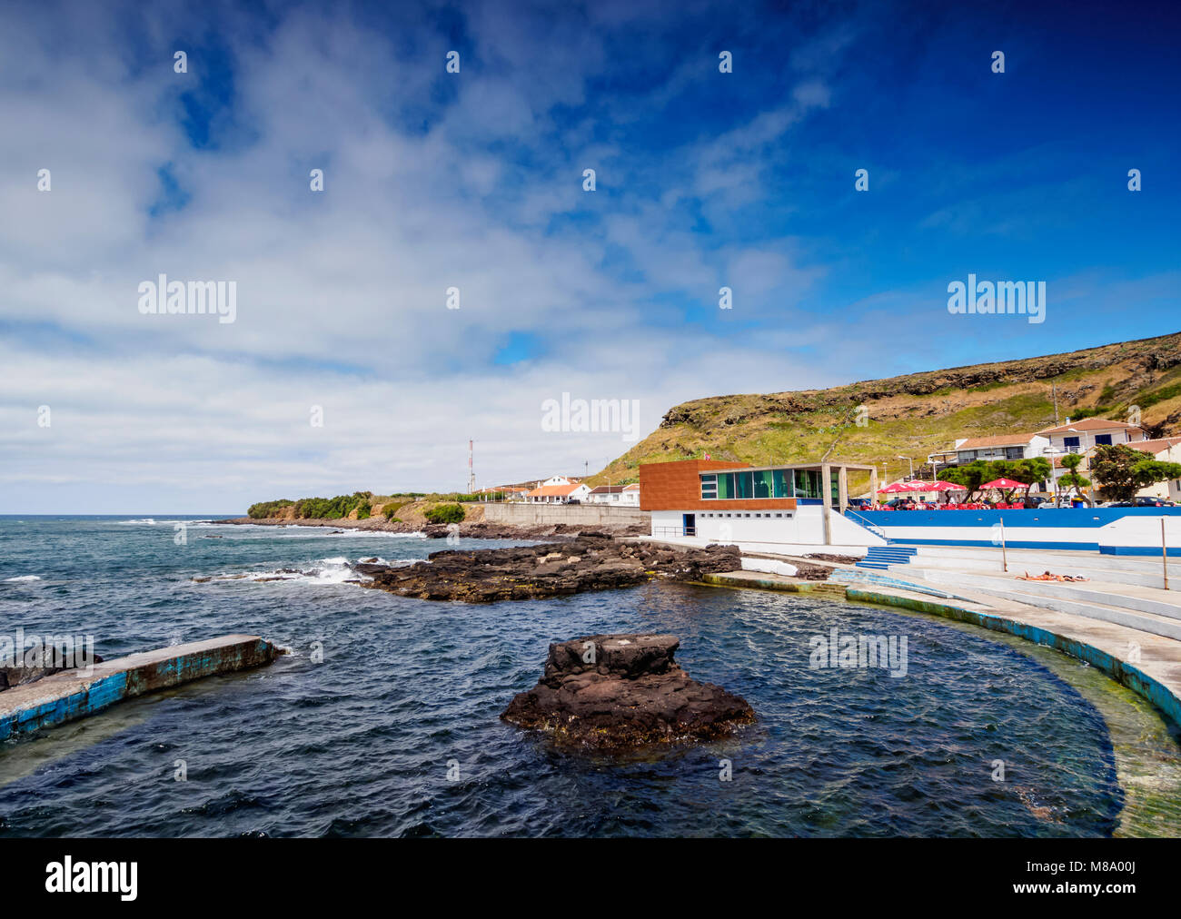 Anjos piscines, l'île de Santa Maria, Açores, Portugal Banque D'Images