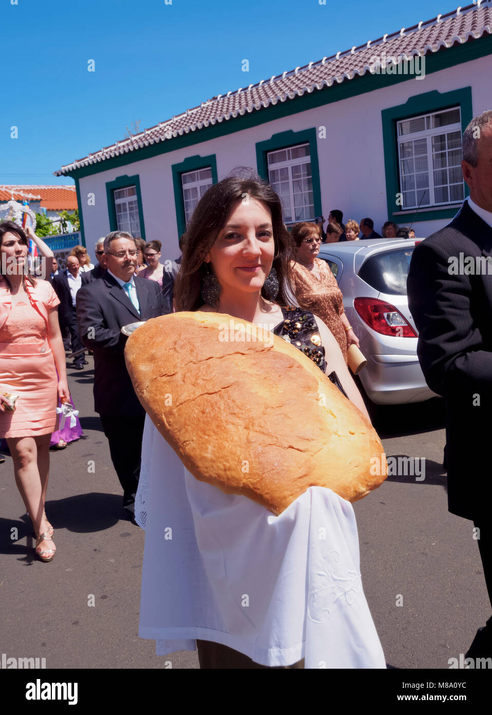 Saint Esprit Fêtes, Vila Nova, l'île de Terceira, Açores, Portugal Banque D'Images