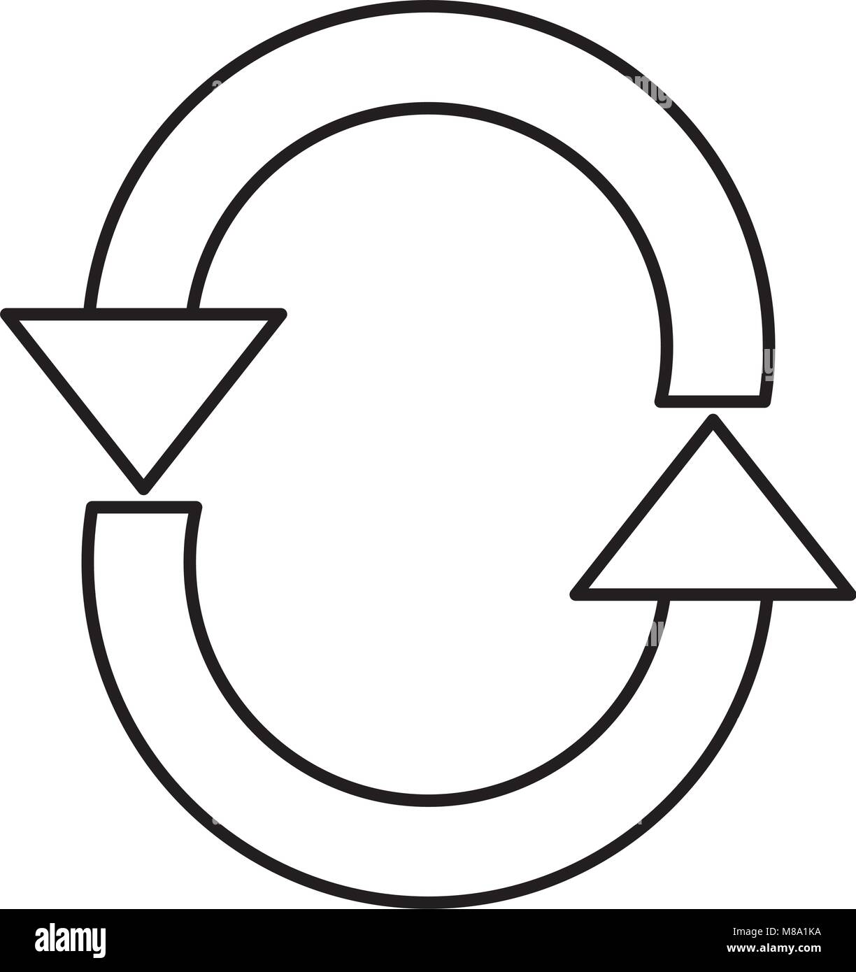 Processus de chargement ligne icône symbole web Illustration de Vecteur