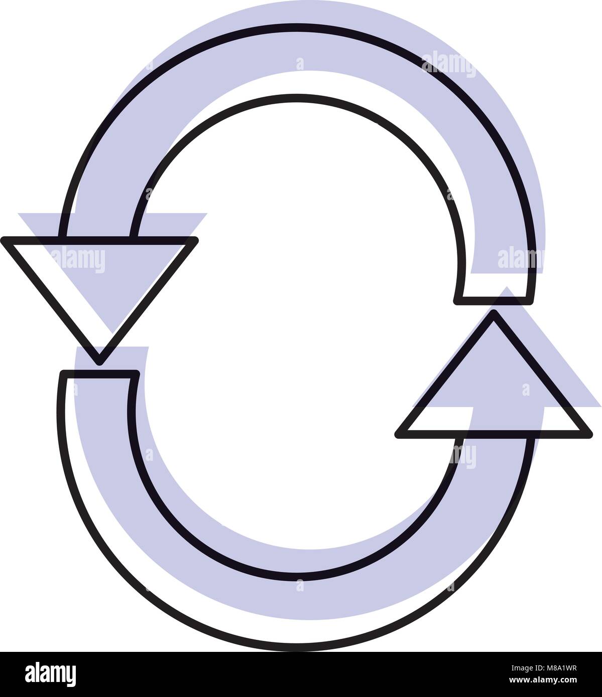 Processus de chargement de couleur s'icône Symbole web Illustration de Vecteur