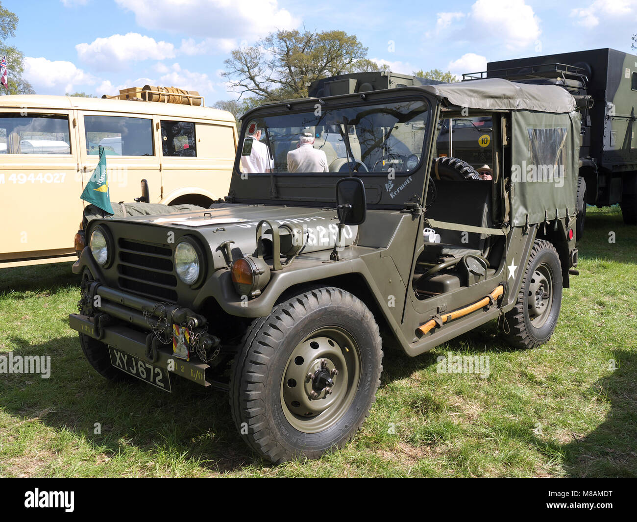 Vintage jeep stradsett rally, Norfolk Banque D'Images