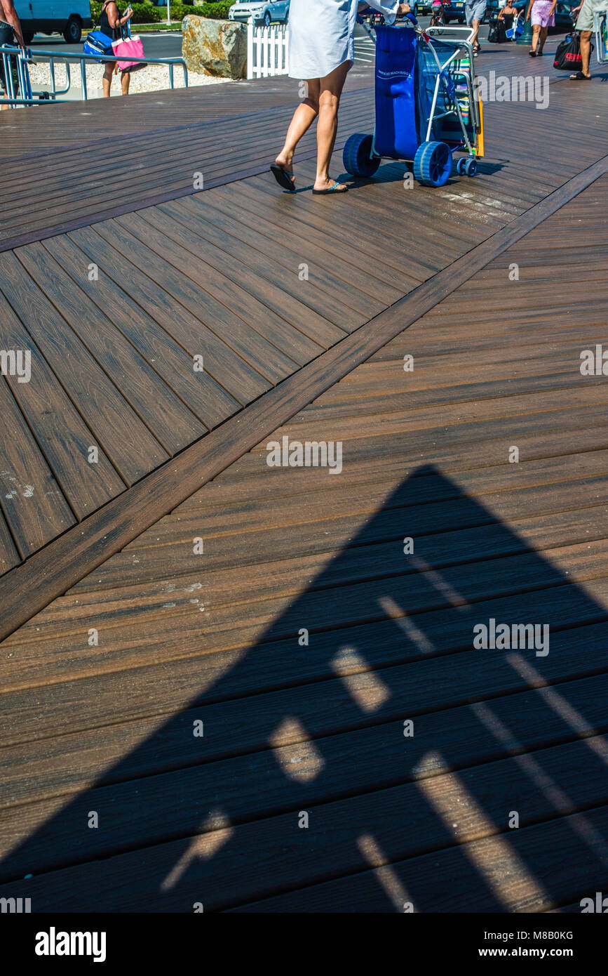 La demande Sea Isle City, New Jersey. Banque D'Images