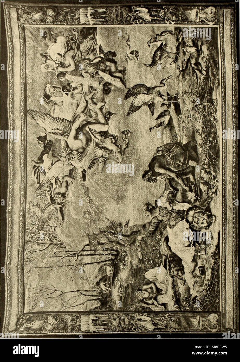 Ce livre illustré sur les textiles décoratifs offre un guide complet des matériaux utilisés pour les meubles, les murs et les sols, couvrant des tissus tels que le damassé, le brocart, le velours et les tapisseries, ainsi que la dentelle, broderie, et cretonne. Banque D'Images