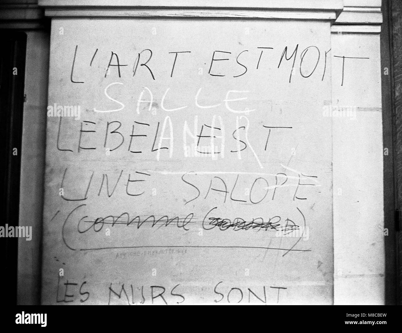 Philippe Gras / Le Pictorium - Mai 1968 - 1968 - France / Ile-de-France (région) / Paris - Slogan Banque D'Images