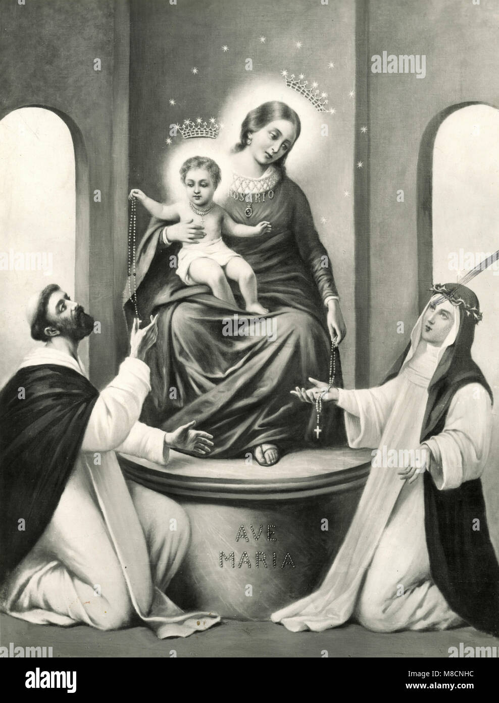Notre Dame du Rosaire, Pompéi, Italie Banque D'Images