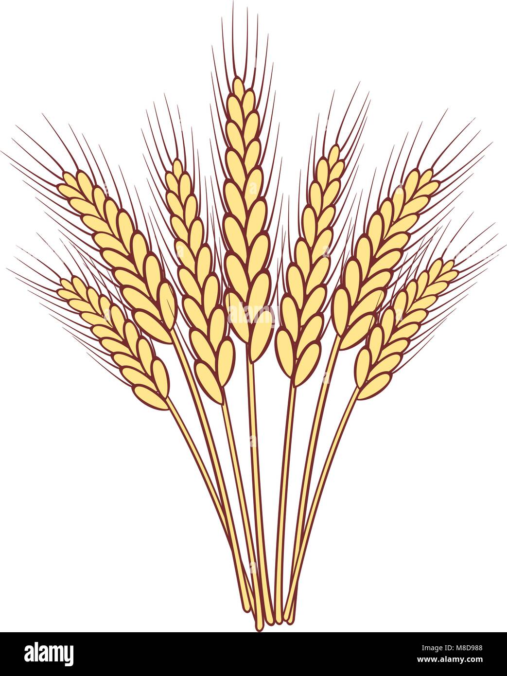 Bande de vector les épis de blé Image Vectorielle Stock - Alamy
