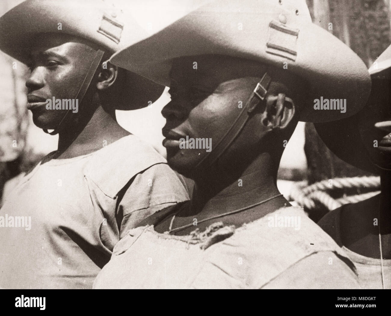 1940 East Africa - Camp de formation au Kenya pour les recrues de l'armée britannique Banque D'Images