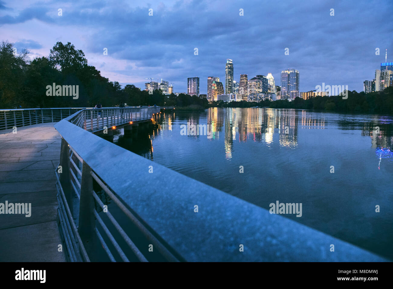 Le lac Lady Bird, Austin, Texas, USA Banque D'Images