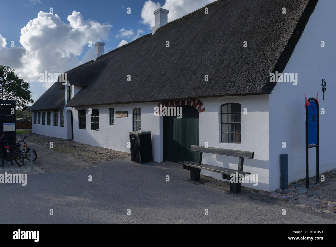 Musée local sur la petite île de la mer du Nord, Mandø UNESCO du patrimoine mondial naturel, Ribe, Jutland, Danemark Banque D'Images