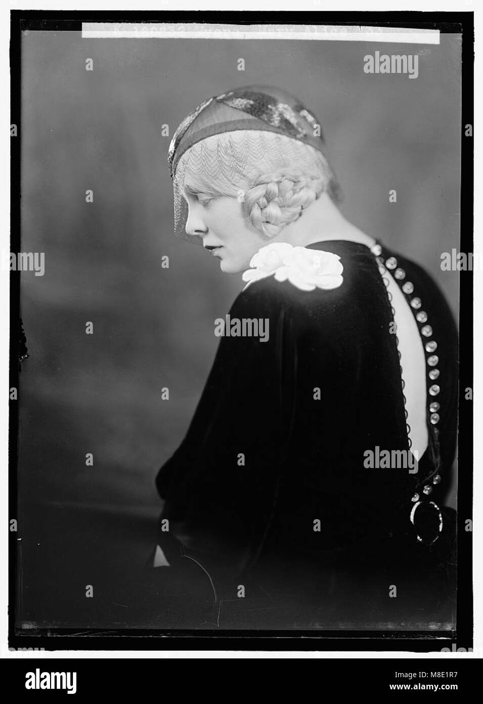 Portrait de Mary Alice Myers, capturé dans une photographie formelle, représentant une figure historique de la société américaine. Banque D'Images