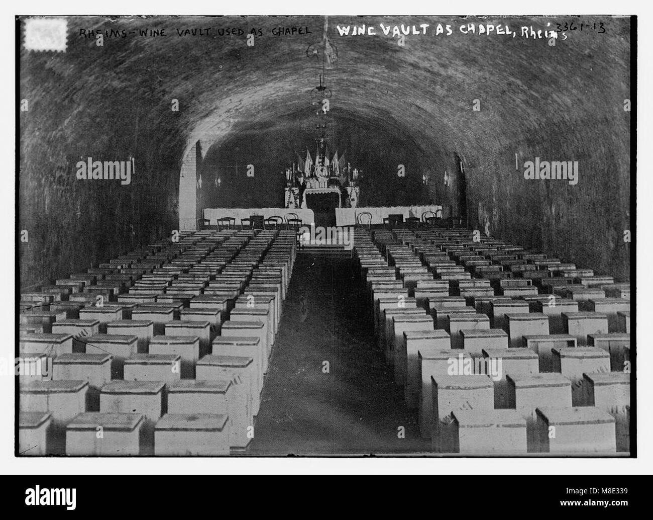 Reims - cave utilisée comme chapelle RCAC2014698284 Banque D'Images