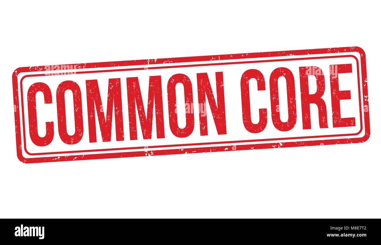 Grunge Common Core tampons sur fond blanc, vector illustration Illustration de Vecteur