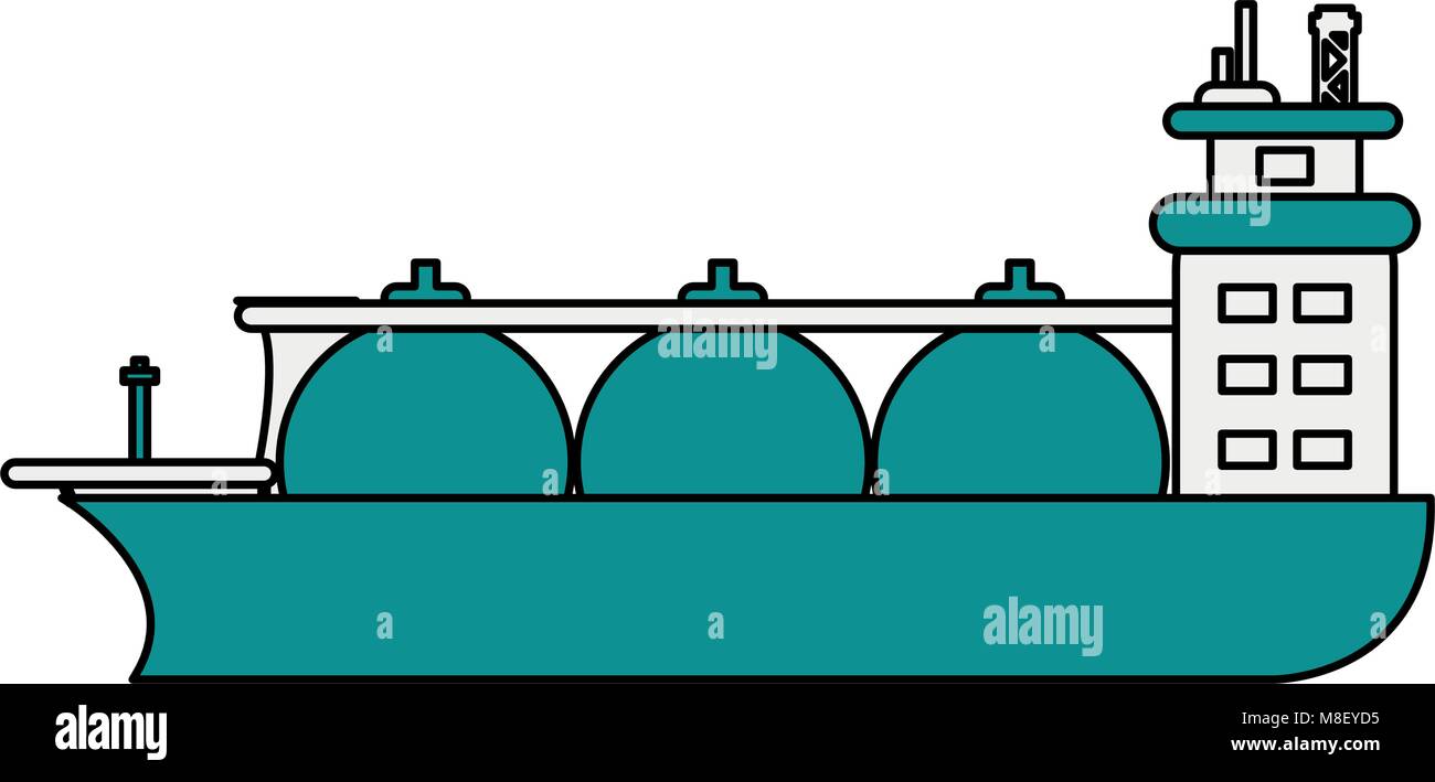 Gaz naturel navire vector illustration graphic design Illustration de Vecteur