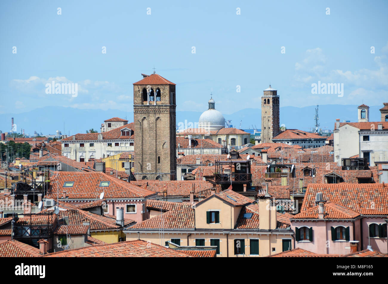 Toits de Venise Banque D'Images