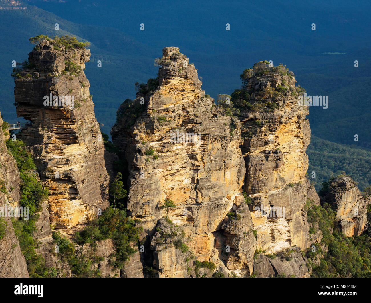 L'Australie, Nouvelle Galles du Sud, des roches de Montagnes Bleues Banque D'Images