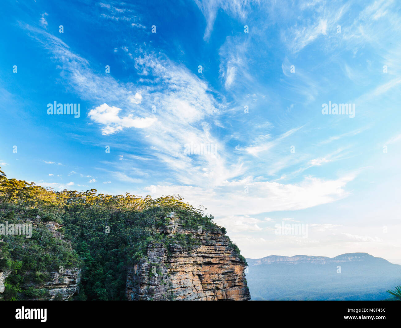 L'Australie, Nouvelle Galles du Sud, les falaises de Montagnes Bleues Banque D'Images