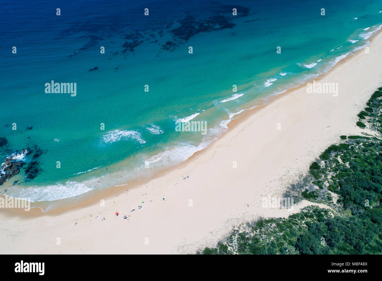 L'Australie, Nouvelle Galles du Sud, avec plage, paysage de Bermagui Banque D'Images