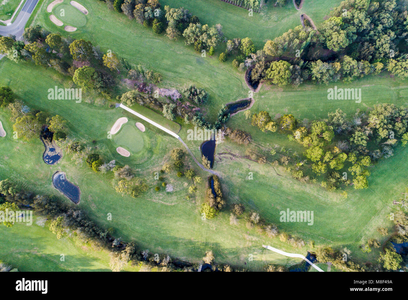 L'Australie, Nouvelle Galles du Sud, Paysage, Moruya avec court de golf Banque D'Images