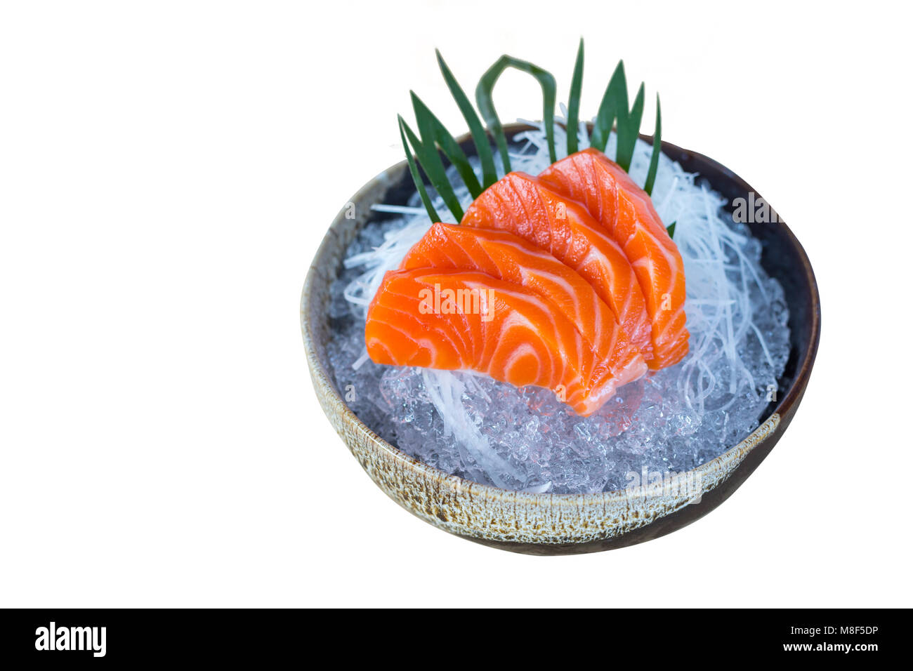 La nourriture japonaise sashimis isolé sur fond blanc,clipping path Banque D'Images