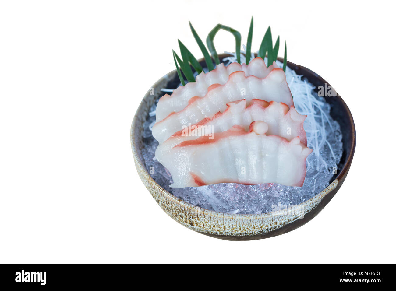 La nourriture japonaise sashimis isolé sur fond blanc,clipping path Banque D'Images