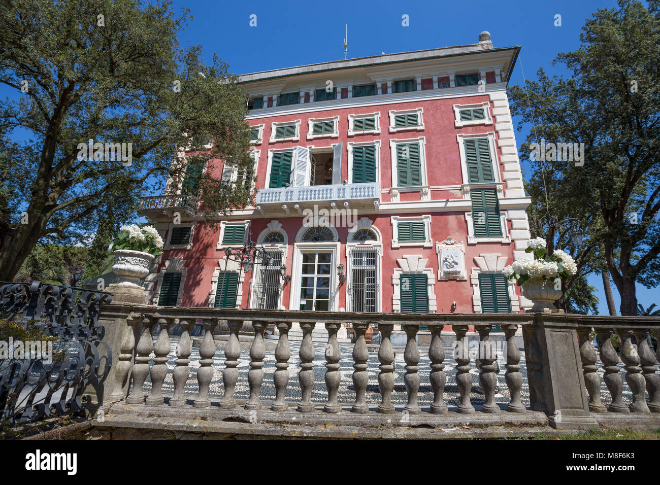 Villa Durazzo-Centurione à Santa Margherita Ligure, province de Gênes, ligurie, italie Banque D'Images
