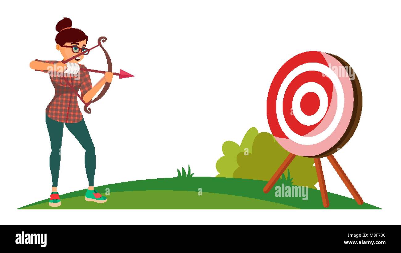 Réalisation concept gagnant vecteur. Femme d'affaires à partir de la ...