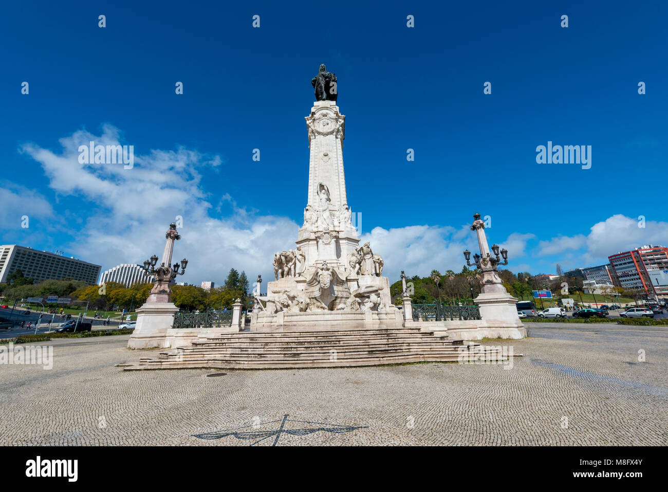 Monument à la marquis de Pombai, Lisbonne, Portugal Banque D'Images