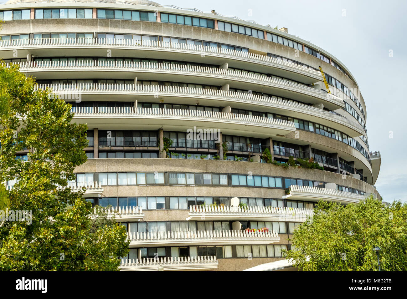 Watergate Complex, New Hampshire & Virginia Avenue NW, Washington DC Banque D'Images